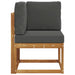 Sofa Colțar pentru Exterior Lemn Solid de Acacia natural - WALTI WALTI