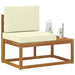 Canapea de exterior cu pernă natural 91 x 63 x 73 cm - WALTI WALTI