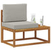 Canapea de exterior cu pernă natural 91 x 63 x 73 cm - WALTI WALTI