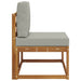 Canapea de exterior cu pernă natural 91 x 63 x 73 cm - WALTI WALTI