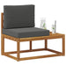 Canapea de exterior Natural și Antracit 91 x 63 x 73 cm - WALTI WALTI