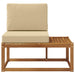 Canapea de exterior cu pernă natural 91 x 63 x 73 cm - WALTI WALTI