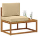 Canapea de exterior cu pernă natural 91 x 63 x 73 cm - WALTI WALTI