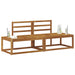 Canapea de exterior 2 Bucată natural 182,5 x 63 x 73 cm - WALTI WALTI