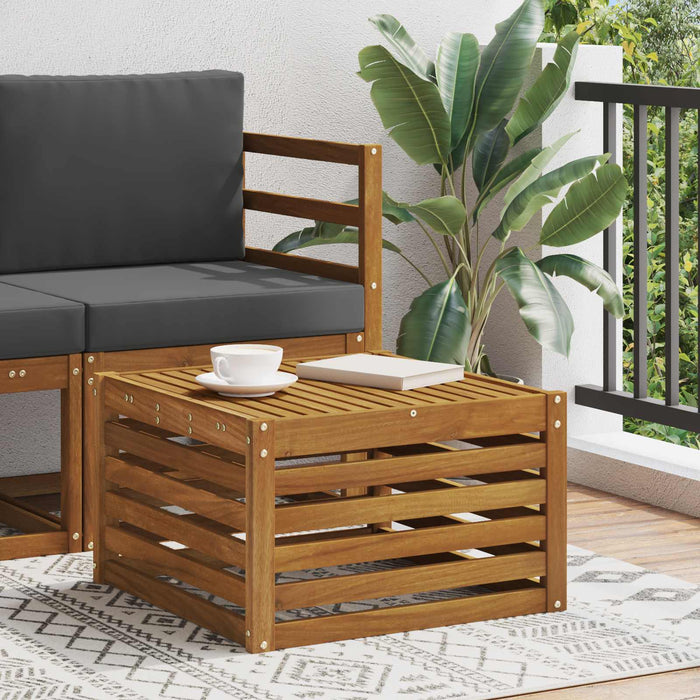 Masă de exterior Lemn Solid de Acacia natural 59 x 59 x 37 cm - WALTI WALTI