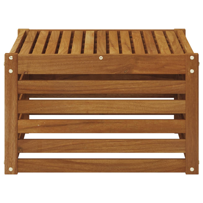 Masă de exterior Lemn Solid de Acacia natural 59 x 59 x 37 cm - WALTI WALTI