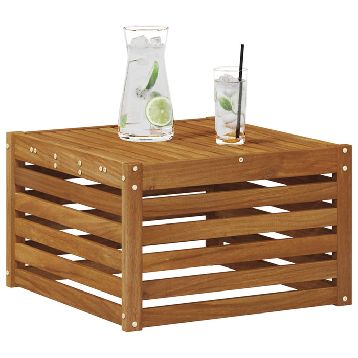 Masă de exterior Lemn Solid de Acacia natural 59 x 59 x 37 cm - WALTI WALTI