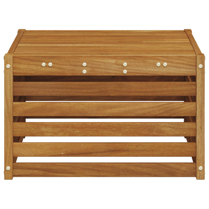 Masă de exterior Lemn Solid de Acacia natural 59 x 59 x 37 cm - WALTI WALTI