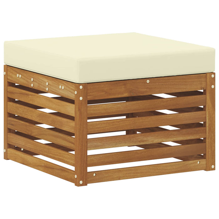 Taburet pentru exterior Lemn Solid de Acacia natural - WALTI WALTI