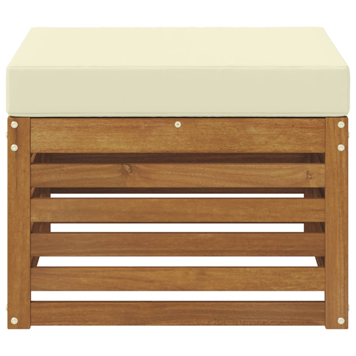 Taburet pentru exterior Lemn Solid de Acacia natural - WALTI WALTI