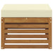 Taburet pentru exterior Lemn Solid de Acacia natural - WALTI WALTI