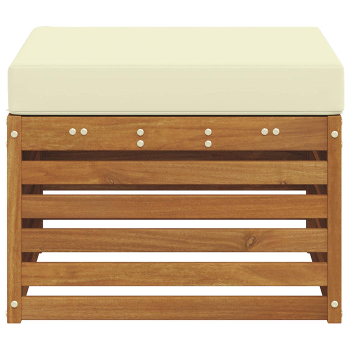 Taburet pentru exterior Lemn Solid de Acacia natural - WALTI WALTI