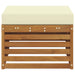 Taburet pentru exterior Lemn Solid de Acacia natural - WALTI WALTI