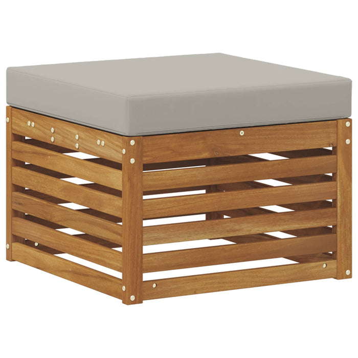 Taburet pentru exterior Lemn Solid de Acacia natural - WALTI WALTI