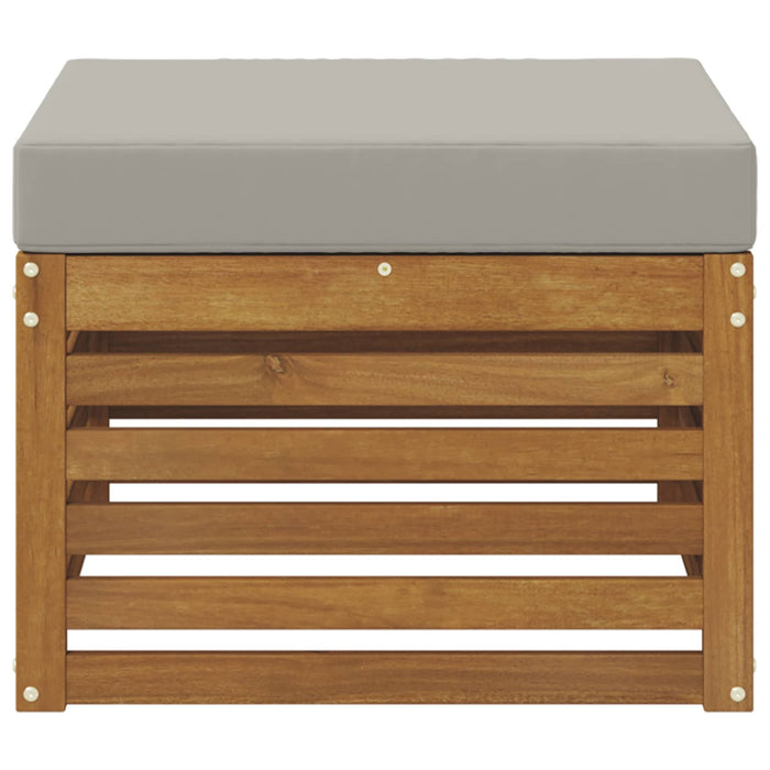 Taburet pentru exterior Lemn Solid de Acacia natural - WALTI WALTI