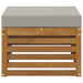Taburet pentru exterior Lemn Solid de Acacia natural - WALTI WALTI