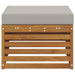Taburet pentru exterior Lemn Solid de Acacia natural - WALTI WALTI