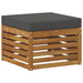 Taburet pentru exterior Lemn Solid de Acacia natural - WALTI WALTI