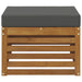 Taburet pentru exterior Lemn Solid de Acacia natural - WALTI WALTI