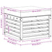 Taburet pentru exterior Lemn Solid de Acacia natural - WALTI WALTI