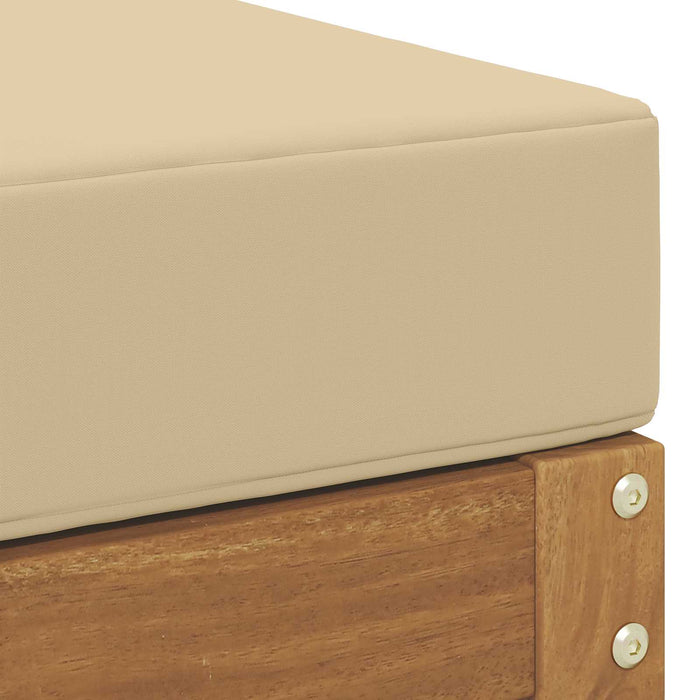 Taburet pentru exterior Lemn Solid de Acacia natural - WALTI WALTI