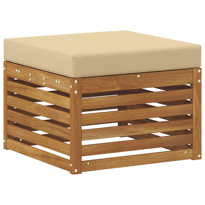 Taburet pentru exterior Lemn Solid de Acacia natural - WALTI WALTI