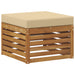 Taburet pentru exterior Lemn Solid de Acacia natural - WALTI WALTI