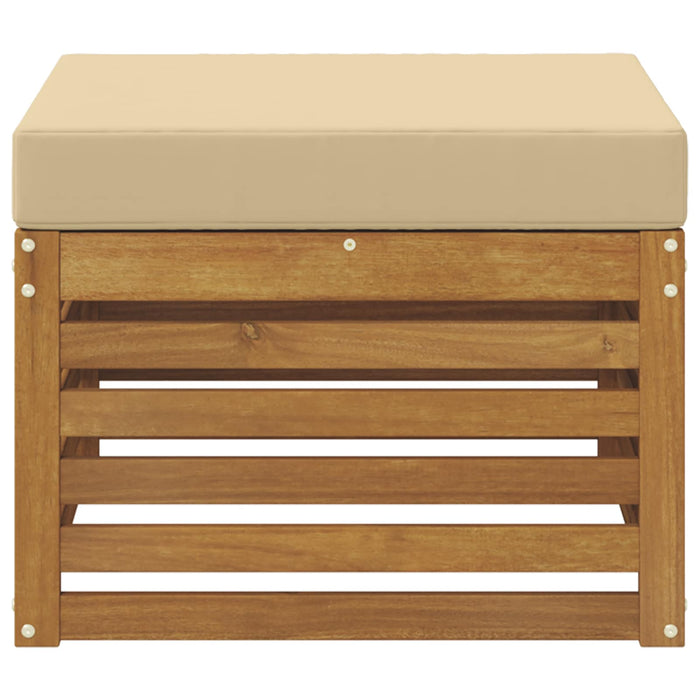 Taburet pentru exterior Lemn Solid de Acacia natural - WALTI WALTI