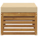 Taburet pentru exterior Lemn Solid de Acacia natural - WALTI WALTI