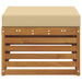 Taburet pentru exterior Lemn Solid de Acacia natural - WALTI WALTI
