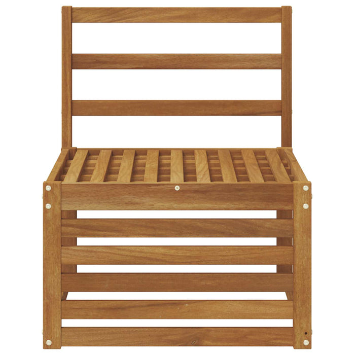 Canapea Medie pentru Exterior Lemn Solid de Acacia natural - WALTI WALTI