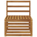 Canapea Medie pentru Exterior Lemn Solid de Acacia natural - WALTI WALTI
