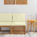 Canapea Medie pentru Exterior Lemn Solid de Acacia natural - WALTI WALTI