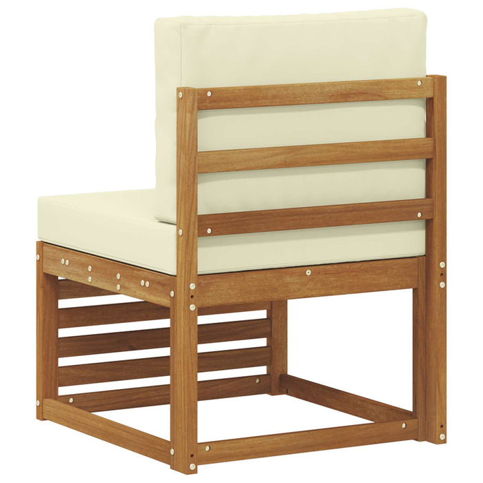 Canapea Medie pentru Exterior Lemn Solid de Acacia natural - WALTI WALTI