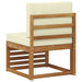 Canapea Medie pentru Exterior Lemn Solid de Acacia natural - WALTI WALTI