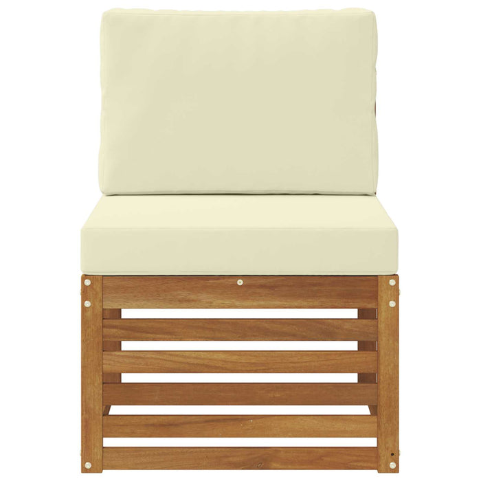 Canapea Medie pentru Exterior Lemn Solid de Acacia natural - WALTI WALTI