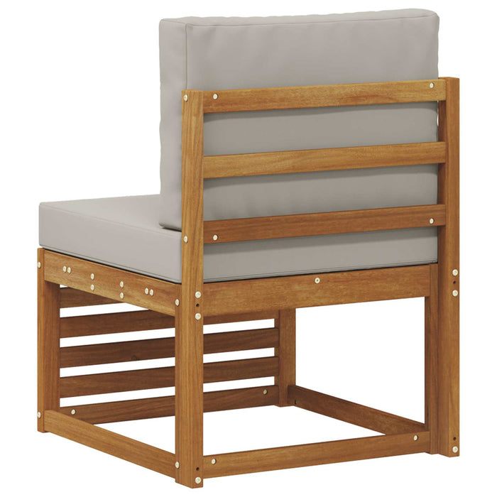 Canapea Medie pentru Exterior Lemn Solid de Acacia natural - WALTI WALTI