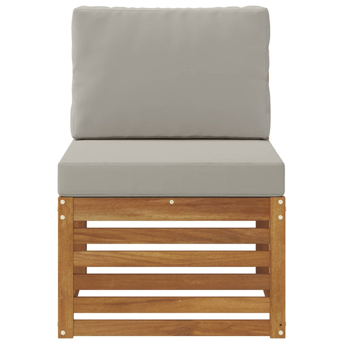 Canapea Medie pentru Exterior Lemn Solid de Acacia natural - WALTI WALTI