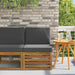 Canapea Medie pentru Exterior Lemn Solid de Acacia natural - WALTI WALTI