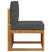 Canapea Medie pentru Exterior Lemn Solid de Acacia natural - WALTI WALTI