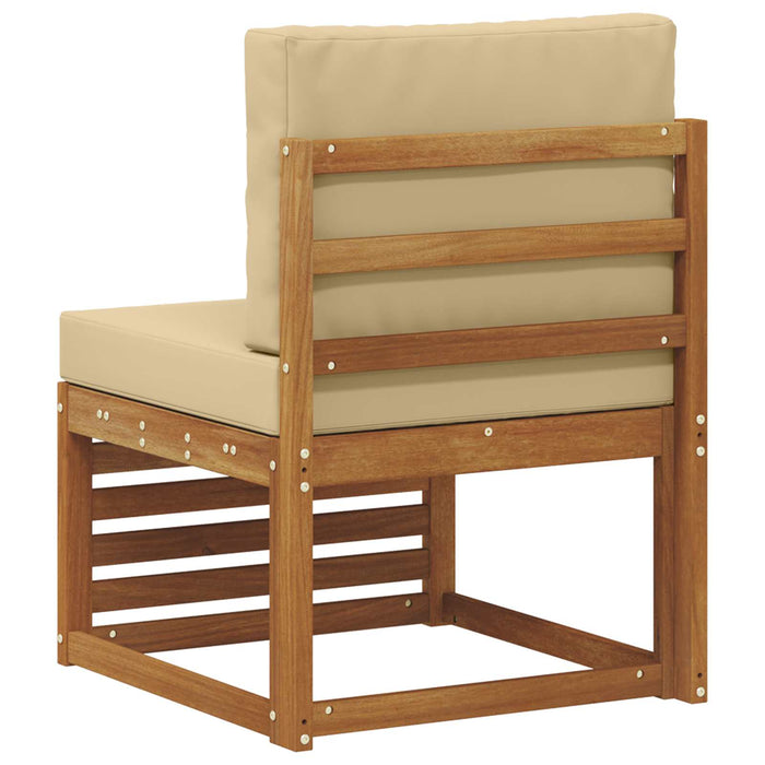 Canapea Medie pentru Exterior Lemn Solid de Acacia natural - WALTI WALTI