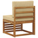 Canapea Medie pentru Exterior Lemn Solid de Acacia natural - WALTI WALTI
