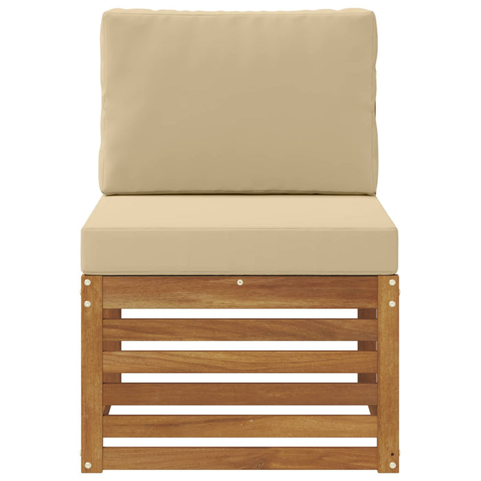 Canapea Medie pentru Exterior Lemn Solid de Acacia natural - WALTI WALTI