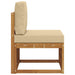 Canapea Medie pentru Exterior Lemn Solid de Acacia natural - WALTI WALTI