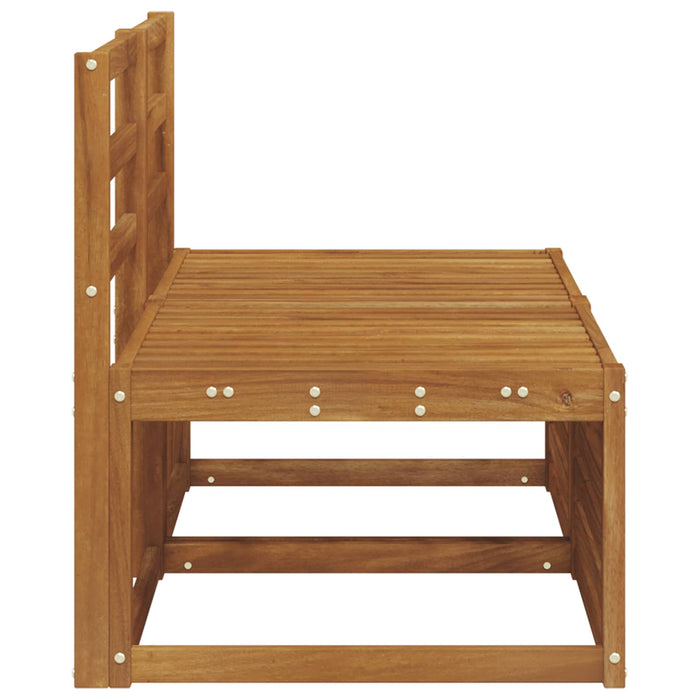2 Bucată Canapea Medie pentru Exterior Lemn Solid de Acacia - WALTI WALTI