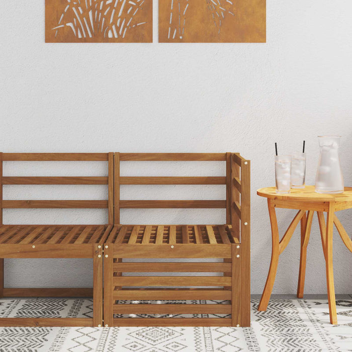 Sofa Colțar pentru Exterior Lemn Solid de Acacia natural - WALTI WALTI