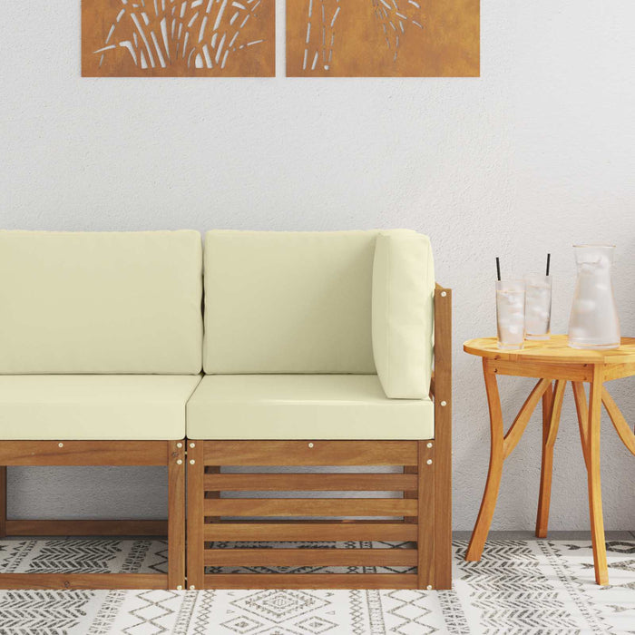 Sofa Colțar pentru Exterior Lemn Solid de Acacia natural - WALTI WALTI