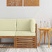 Sofa Colțar pentru Exterior Lemn Solid de Acacia natural - WALTI WALTI