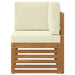 Sofa Colțar pentru Exterior Lemn Solid de Acacia natural - WALTI WALTI