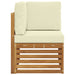 Sofa Colțar pentru Exterior Lemn Solid de Acacia natural - WALTI WALTI